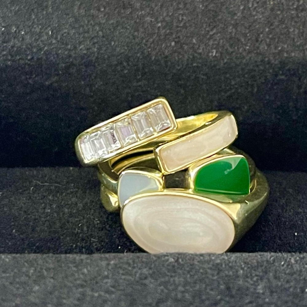 3 beautiful adjustable & stackable rings - Picture 2 of 2
